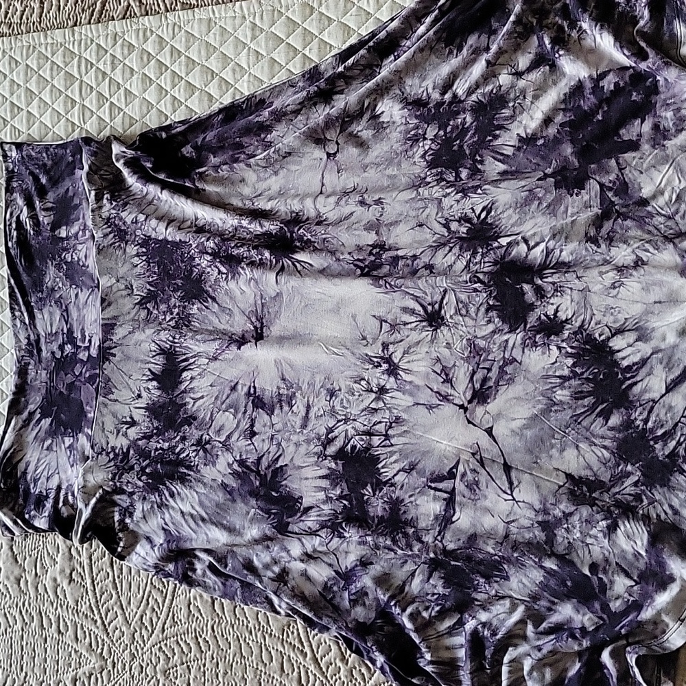 Tye Dye Black & White Skirt